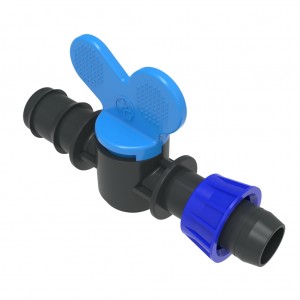Mini valve barbed for tape with ring (PP&POM)