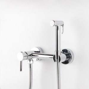 KT6002-15-3 Wall-mounted bidet hybrid shower set, Circular