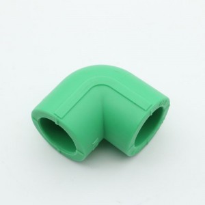 Wellthing factory direct full plastic ppr equal diameter elbow gray green 90 degree elbow