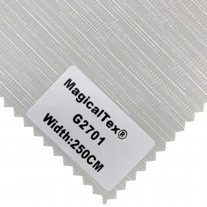 280cm Transparent Jacquard Automatic Horizontal Color Roller Blinds Fabric