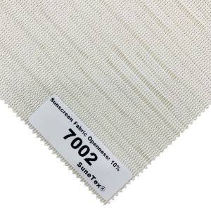 Flame Retardant Protective Sun Solar Cell Blinds Screen Jacquard Roller Blinds Fabric 7000 – 10% Openness