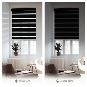 Top Quality Zebra Window Blinds Fabric Dual Roller Sunscreen Fabric