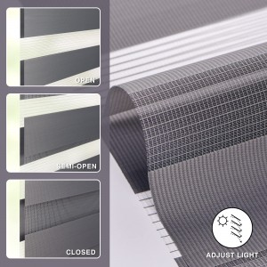 China Factory Korea Style 100% PolyesterSolid Color Zebra Blind Blackout Fabric