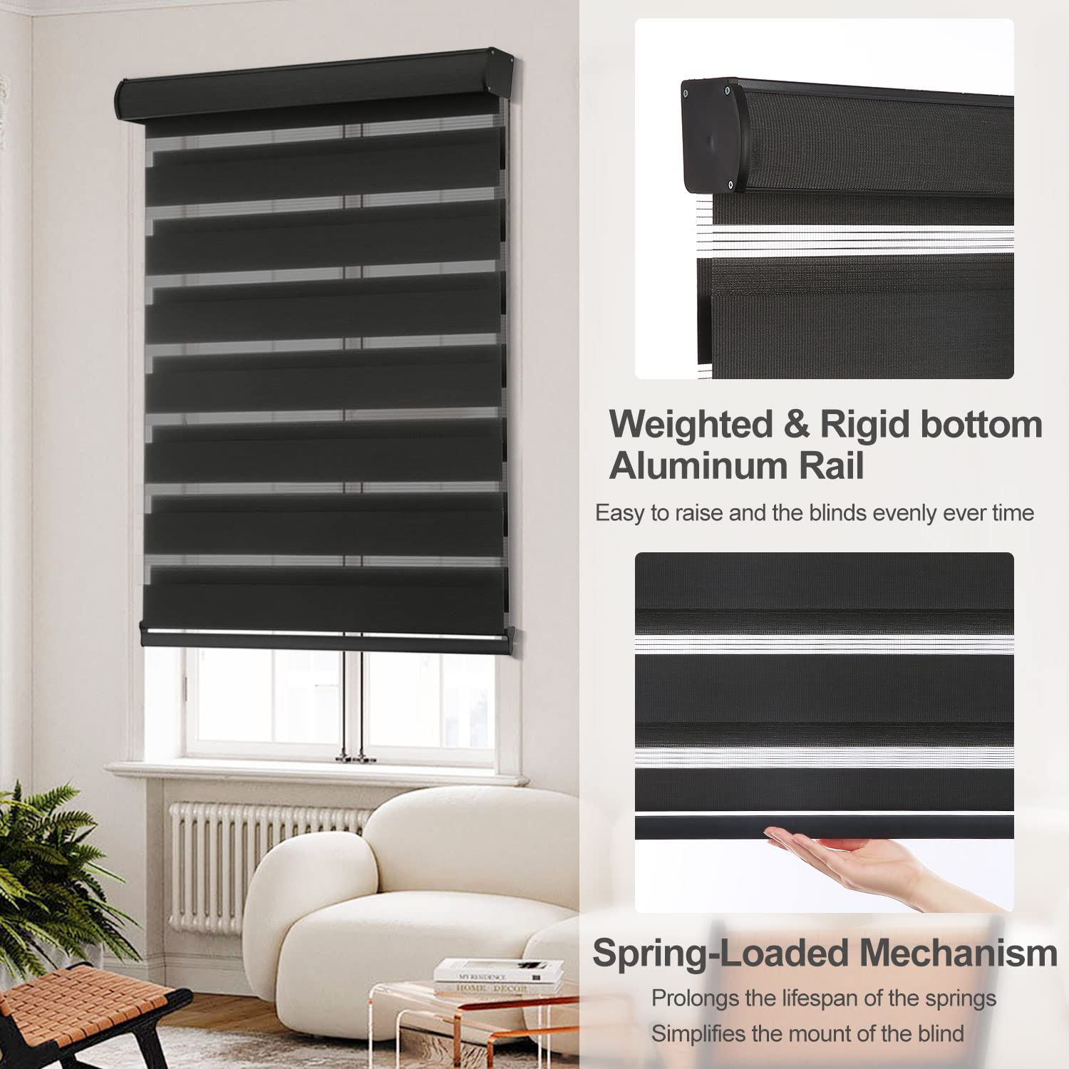 Elevate Your Space with Dual Functionality: Zebra Blinds for Complete Blackout