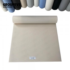 High End Thick Pattern 5% Openness Solar Screen Roller Up Fabrics With High Quality