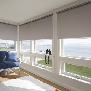 Eco-friendly Antibacterial Blackout Fiberglass Fabric For Roller Blinds