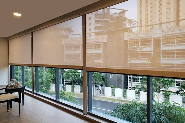 Zip Track Motorized Outdoor Blinds is popular with our Clients in South Aisa