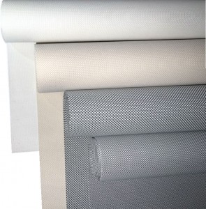 Outdoor Fiberglass PVC Coated Sunscreen Fabric For Windproof Blinds