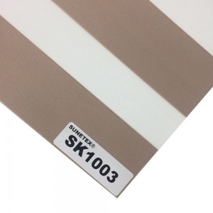 Home Decor 100% Polyester Blackout Zebra Fabric SK10 Sliver Series