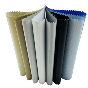 IOS Certificate China 410GSM/0.3mm Grey Blackout Fiberglass Curtain Fabric