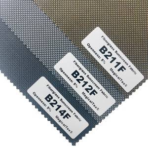 OEM Manufacturer China Sunshade PVC Mesh Curtain Fabric Roller Blinds