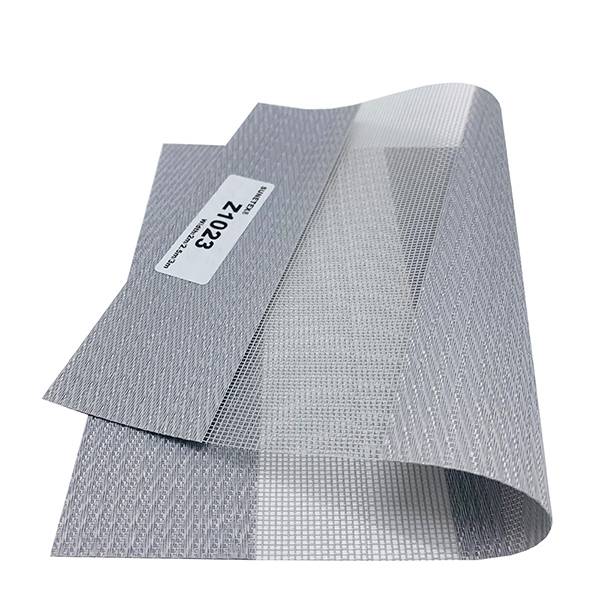 Factory Free sample Sunscreen Fabric For Decks - Plain PVC Coated Semi-Blackout Fabric Electric Sunscreen Roller Zebra Rainbow Blinds – Groupeve