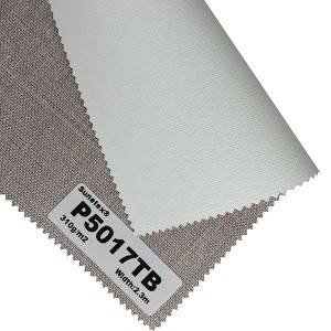 Slubby Yarn Blind Fabric Foam White Coating