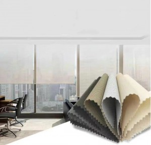 High Quality fire resistence Sunscreen Roller Blind Fabric For Windows