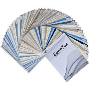 Good Quality China B1 Flame Retardant PVC Fabric Sunshade Roller Blinds Blackout Curtain Fabric