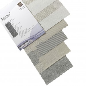 Easy Clean Waterproof Sunscreen Fabric Zebra Combination Blinds Fabric