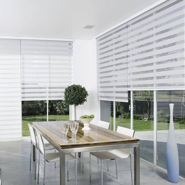 China High Performance Zebra Blinds Fabric - Multi-colored Double Layer ...
