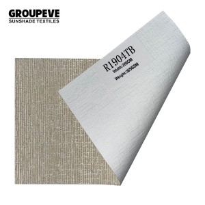 High Quality 100% Polyester Blackout Roman Roller Fabric Curtain Made in China Plain Colored White Coated Fabric