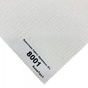 8% Openness Sunscreen Fabric Sun Shading Material Sun Screen Curtain Mesh Roller Blind Fabric Fireproof And Waterproof