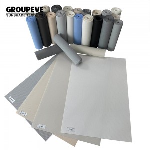 Engros 30% polyester 70% PVC solcreme blind stof Gennemsnit 5%