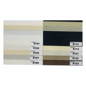 Hot Sale Free Sample 100% Polyester Translucent Zebra Fabrics For Window Treatment