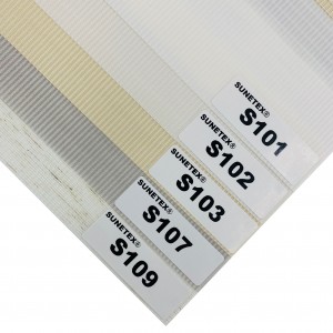 New Design Free Samples 100% Polyester Translucent White Zebra Blinds Fabric