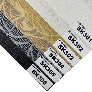 Wholesale high quality 100% polyester jacquard zebra fabric for roller blind