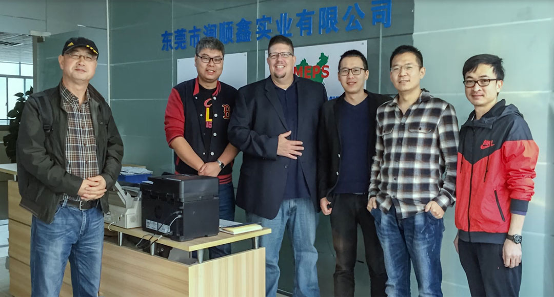 Client of CNC machining parts visited JIUYUAN
