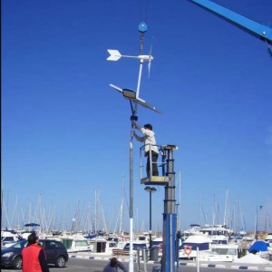 tilting up tower 6m-15m for wind turbine system