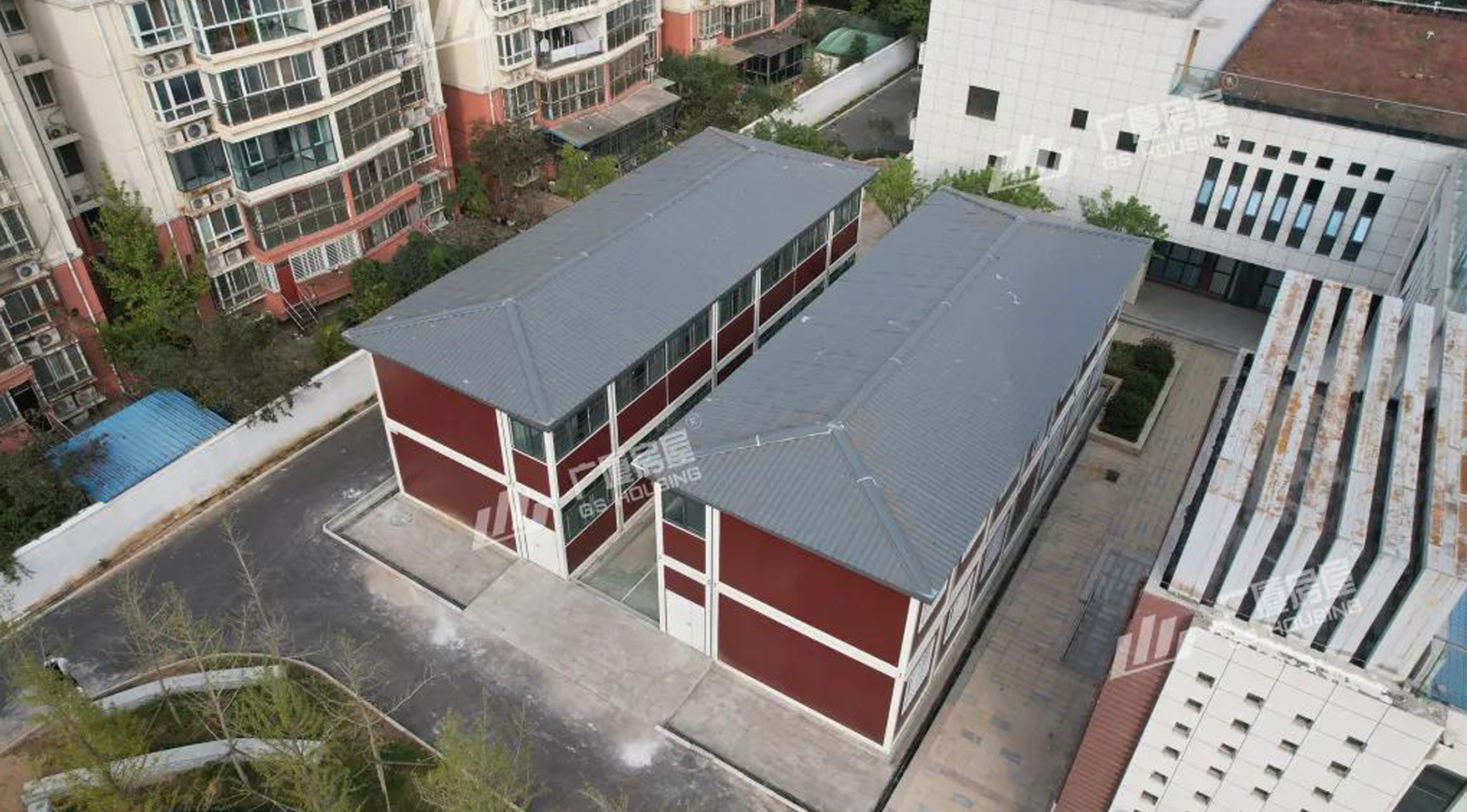 Konteinerių namas – Užsienio kalbų pastoracinė pradinė mokykla Džengdžou