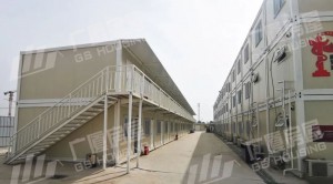 Modular Flat Packed Prefabricated Container House ສໍາລັບຫໍພັກ