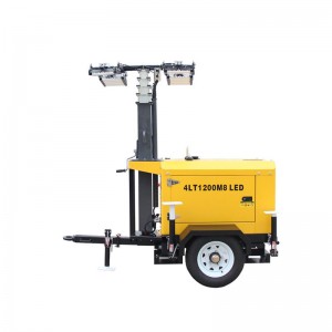 Wholesale Price China Diesel Generator Light Tower - Gtl Diesel Drive light tower 8m LED 360 Degree Manual Portable Lighting Tower with Trailer Portable Power – GTL