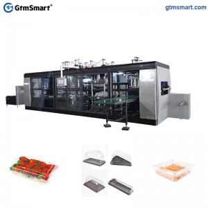 New Arrival China China 3 Stations Full Automatic Alternating Pressure Integrated Machine Vacuum Forming Plastic Package Thermoforming Machine
