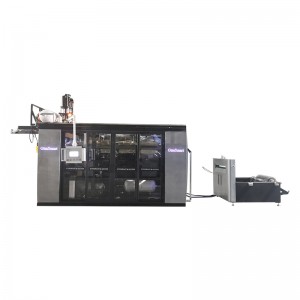 China Factory Supply Automatische Plastic Glasvervaardigingsmachine Thee Koffiekopje Thermoforming Machine