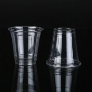 PLA Yas Disposable Clear Cold Drinking Juice Bubble Tea Ice Coffee Cups