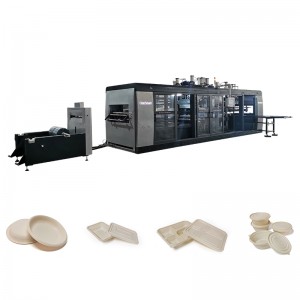 Màquina termoconformadora de safata de plat de plàstic compostable degradable de PLA