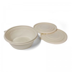 Recientemente Arrivatu Eco-Friendly 100% Biodegradable Bento Dispunibile Bento Lunch Packaging Box Take Out Containers