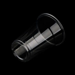 PLA Plastic Disposable Clear Cold Drinking Juice Bubble Tea Ice Coffee Cups