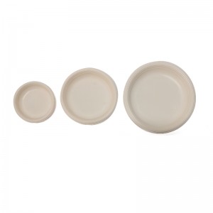 I-Eco Friendly PLA Biodegradable Round Plates
