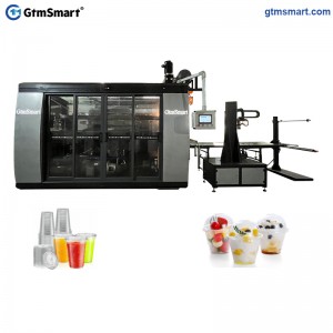 GtmSmart Kunststoffglas-Herstellungsmaschine, hydraulische Becher-Tiefziehmaschine