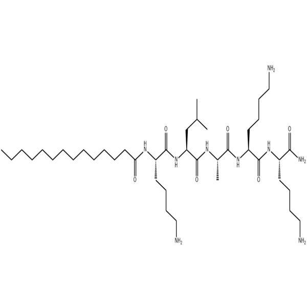 Chemical formula for Myristoyl Pentapeptide-17