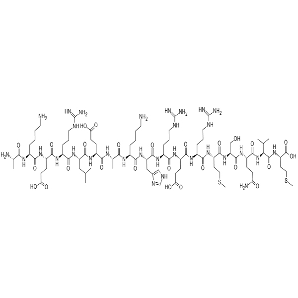 Chemical structure of A4 Protein Precursor₇ ₀ (394-410) trifluoroacetate salt