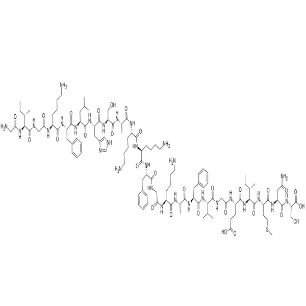 Chemical structure of Magainin II