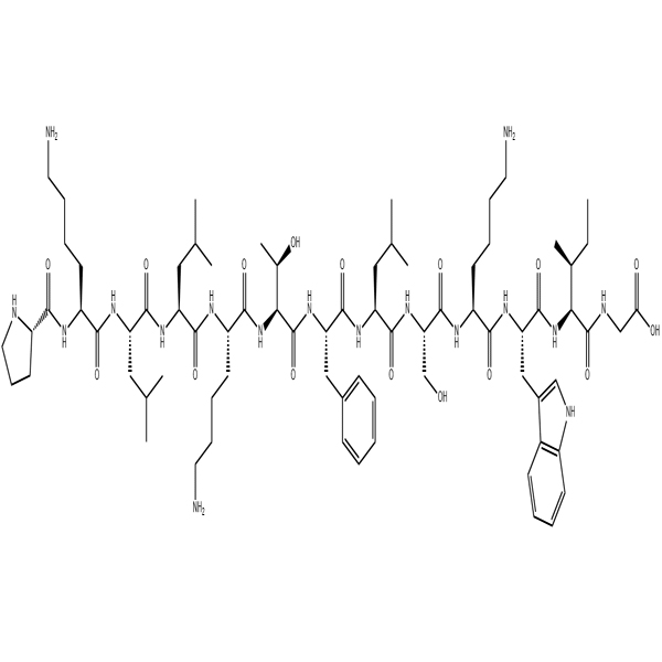 Chemical structure of Seminalplasmin Fragment (SPF) Analog