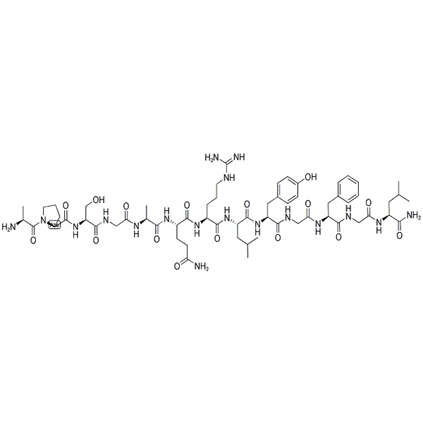 Chemical formula for Type A Allatostatin I