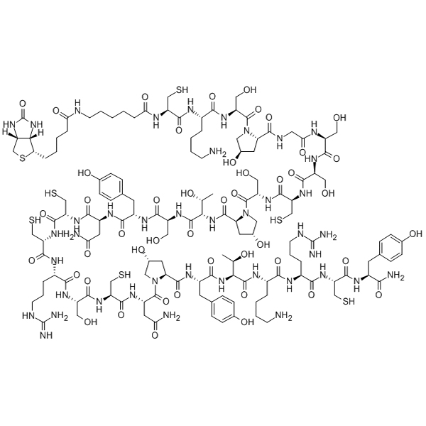 Chemical formula for Biotin-Ahx-ω-Conotoxin GVIA