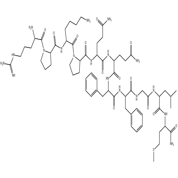 Chemical structure of Substance P