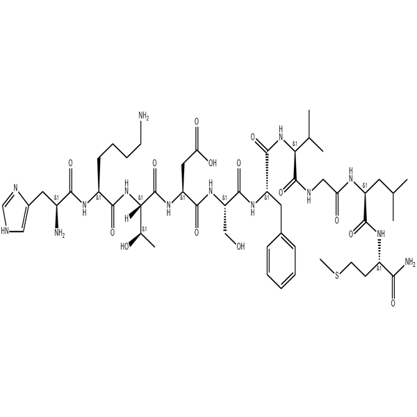 Chemical structure of Neurokinin A