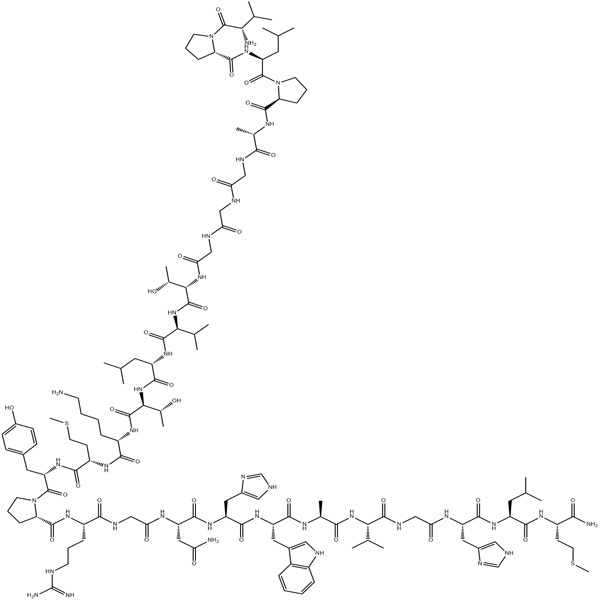 Chemical structure of Gastrin-Releasing Peptide human
