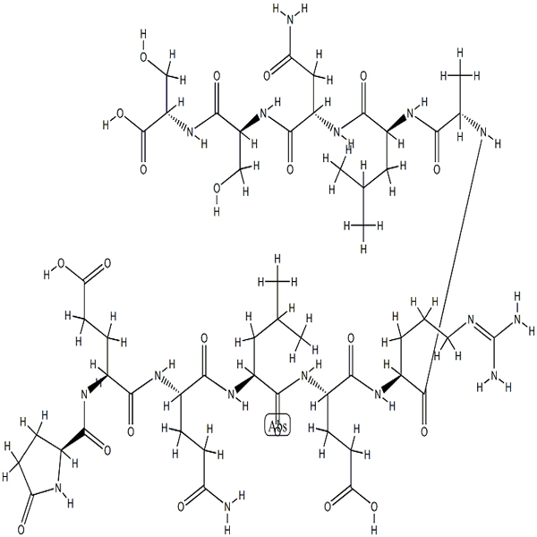 Chemical structure formula of ARA290 (Cibinetide)